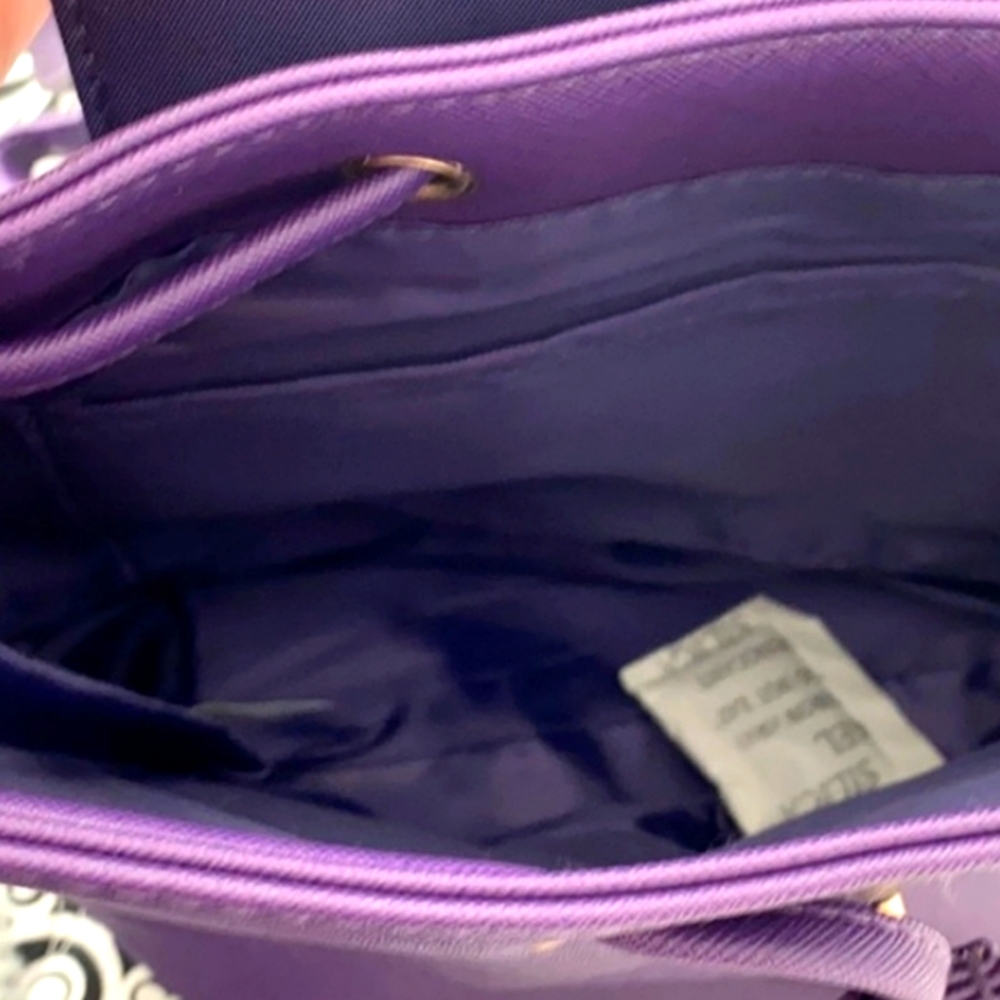 NEW Monat Purple Backpack Purse - Picture 3 of 6